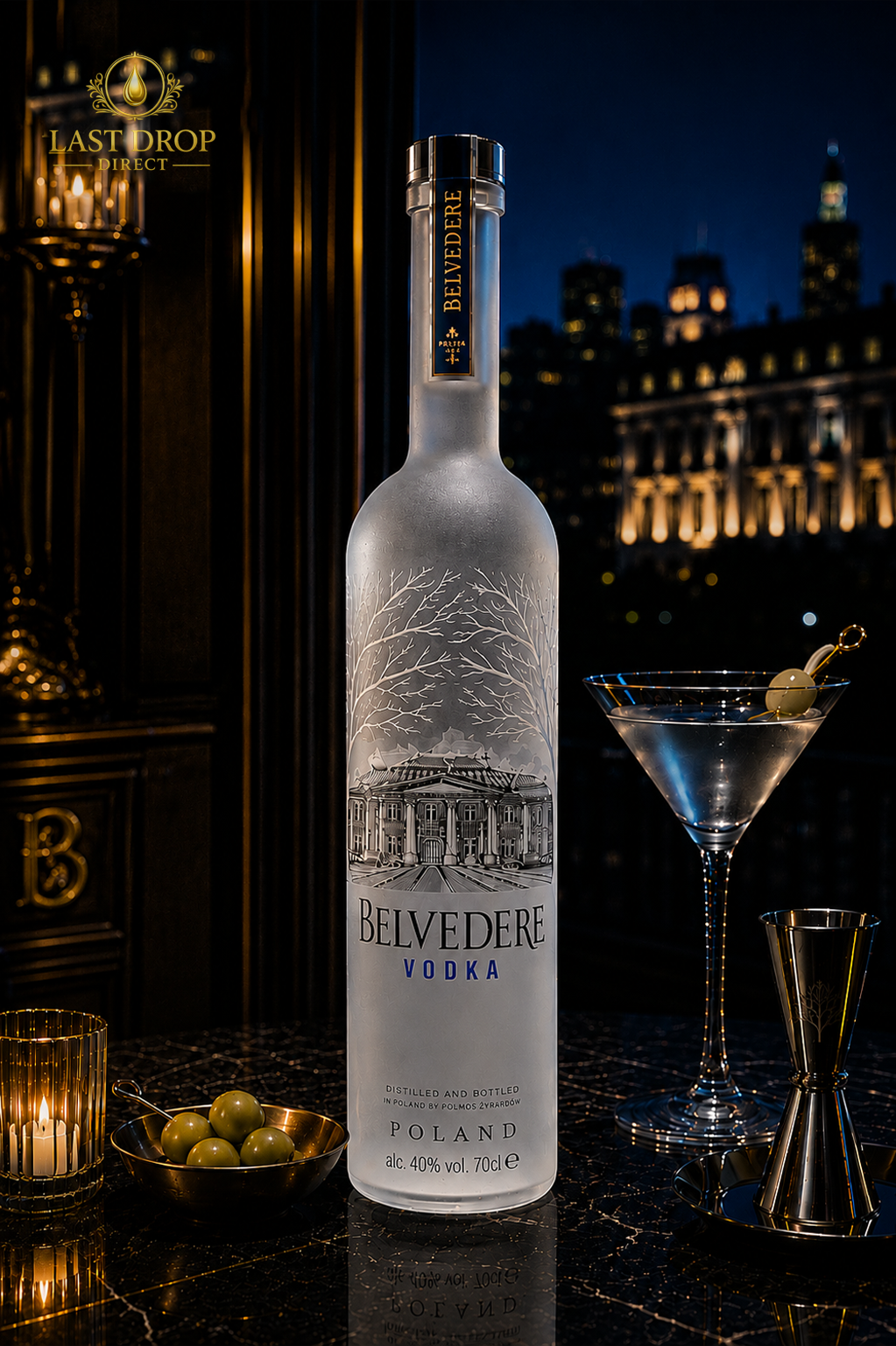 Belvedere Organic Ultra-Premium Vodka, 70cl
