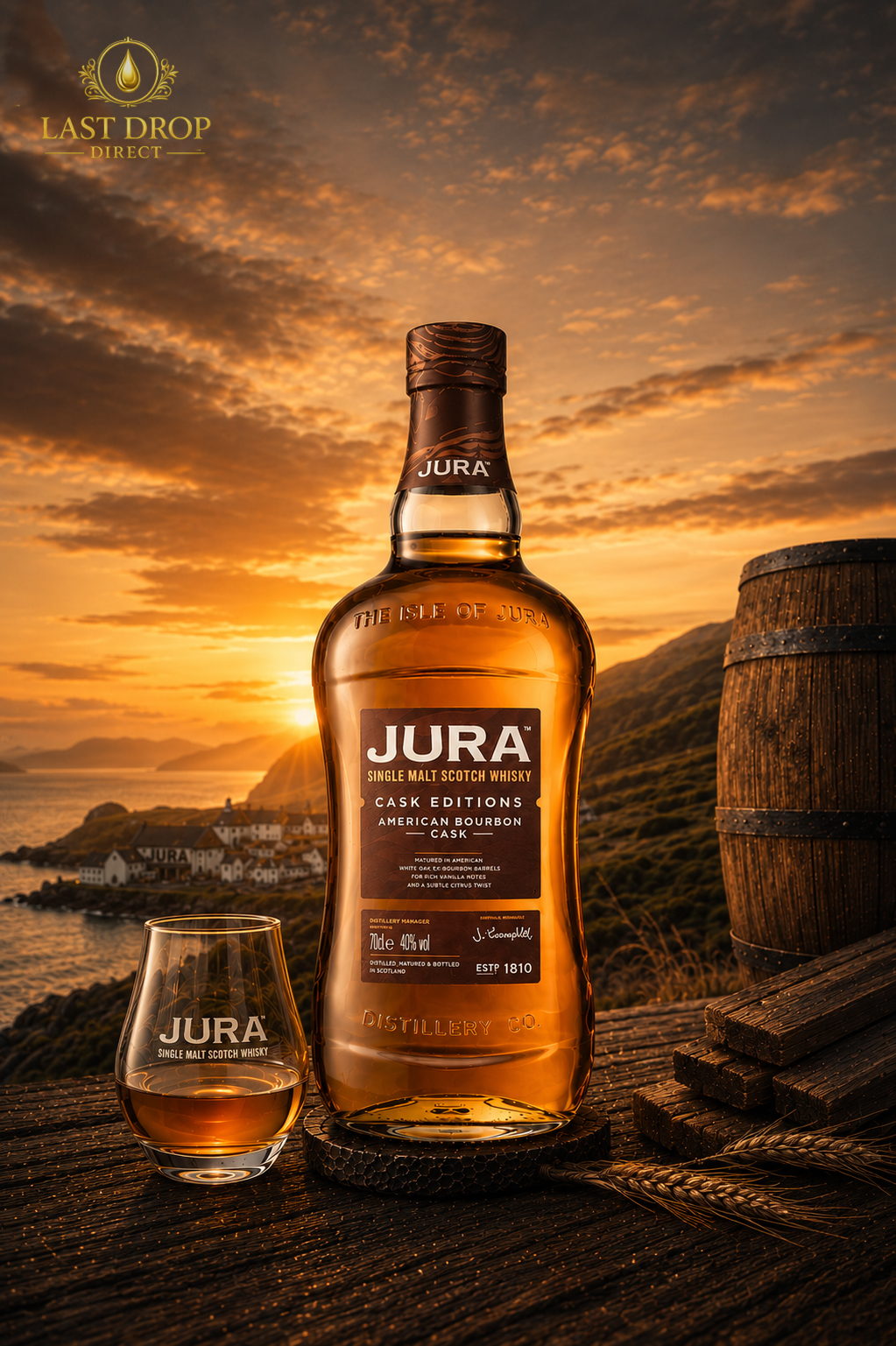 Jura American Bourbon Cask Single Malt Scotch Whisky