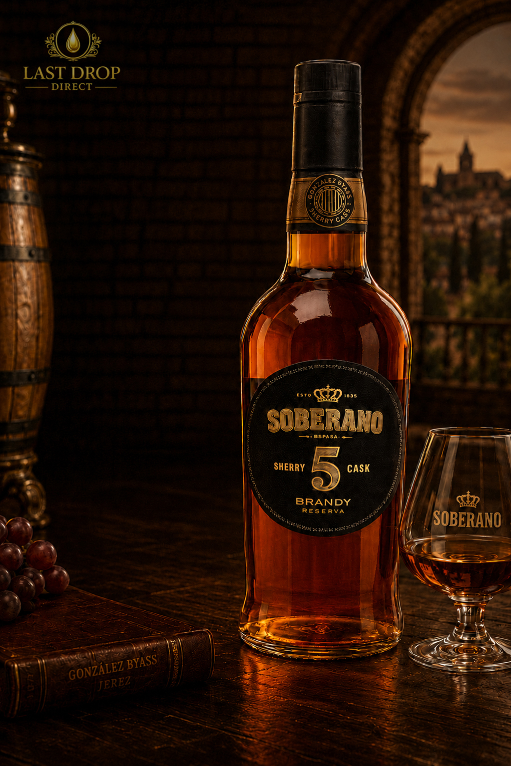 Soberano 5 Reserva Brandy de Jerez