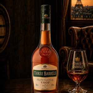Three Barrels Rare Old French Brandy VSOP