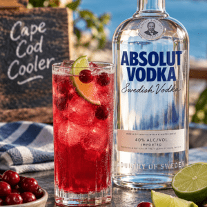 Cape Cod Cooler with Absolut Vodka cocktail