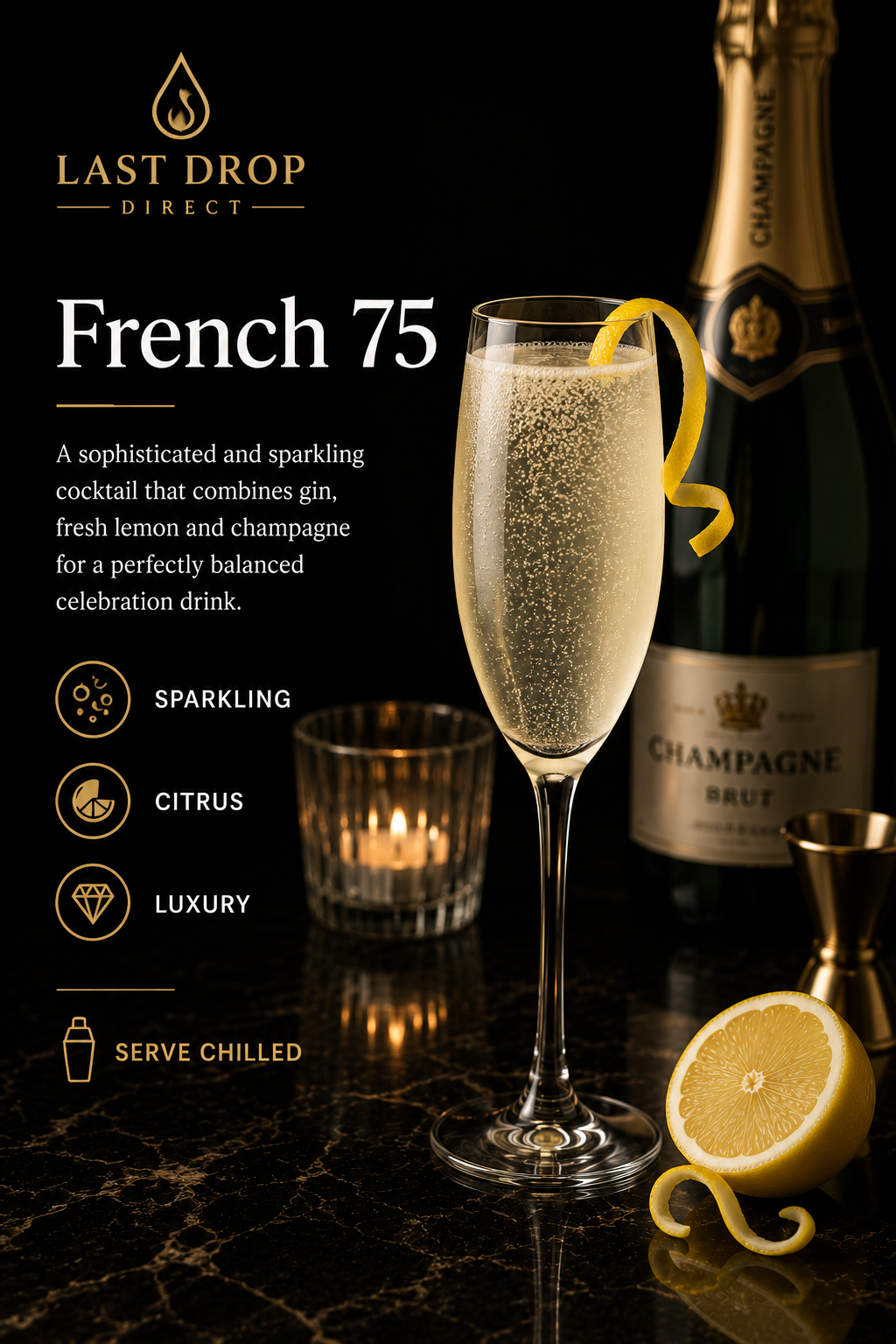 French 75 cocktail